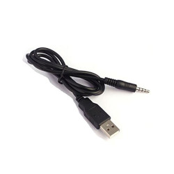 3.5mm Jack Male to USB-A Male Cable 12cm - Color: Black