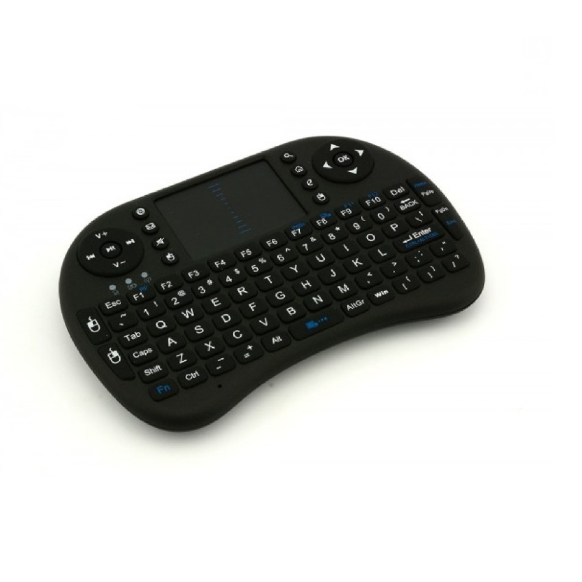 Ασύρματο πληκτρολόγιο OEM Rii i8 2.4GHz RF Wireless Mini  Keyboard with Touch Pad Mouse Black