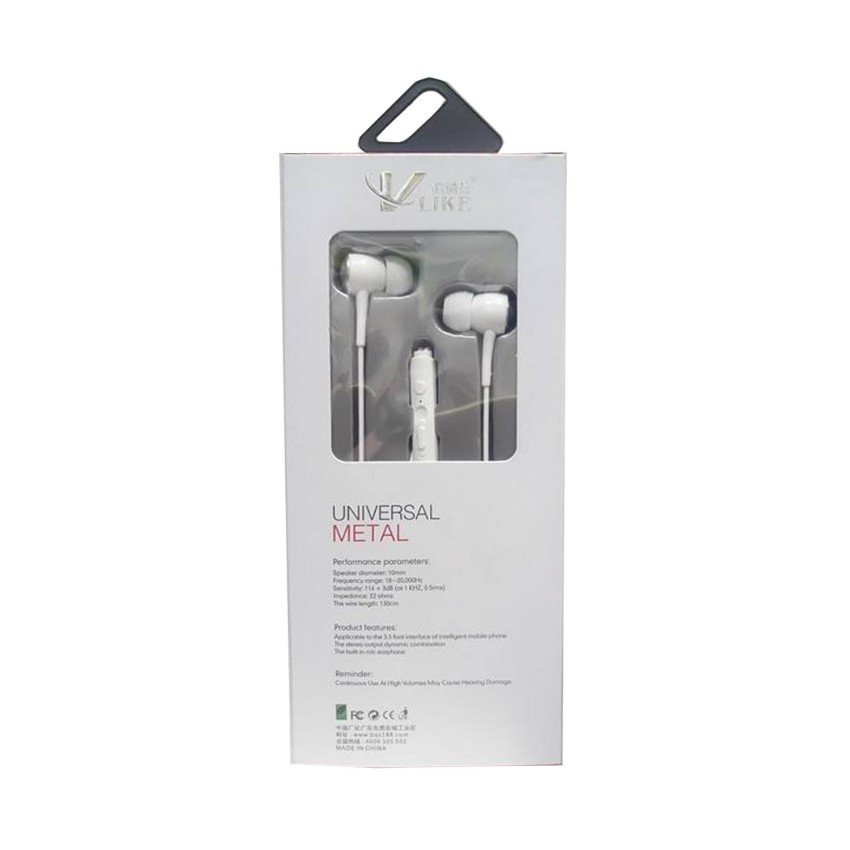 Vlike VK-606 Universal Metal Handsfree Ακουστικά με μικρόφωνο