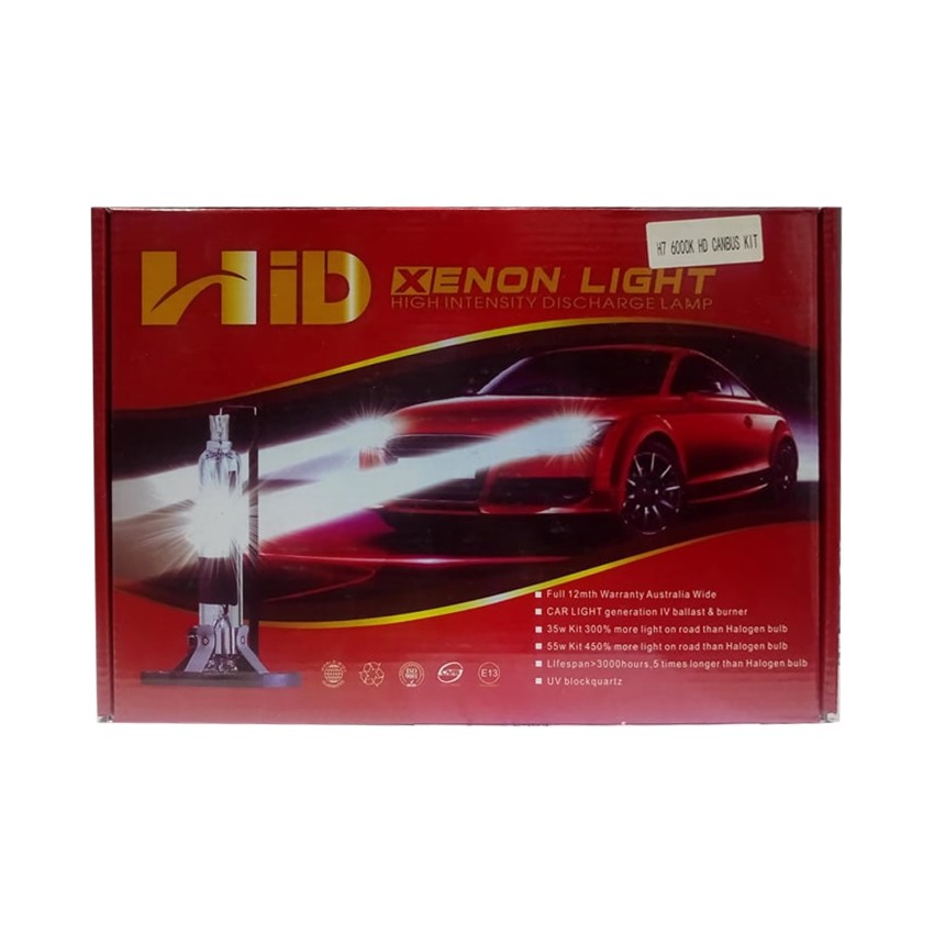 HID XENON LIGHT- H7 6000K HD CANBUS KIT 55W