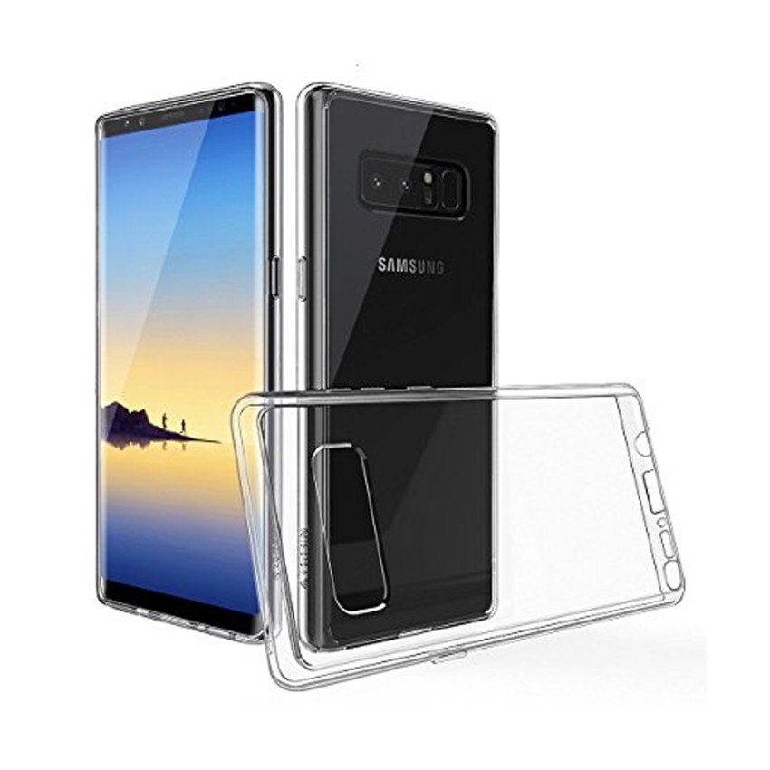 Θήκη Πλάτης Σιλικόνης Απλή για Samsung N950F Galaxy Note 8 - Χρώμα: Διάφανο