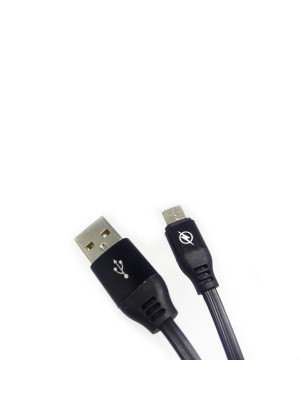 OEM USB 2.0 to Micro USB Braided Cable Μαύρο 1.8m