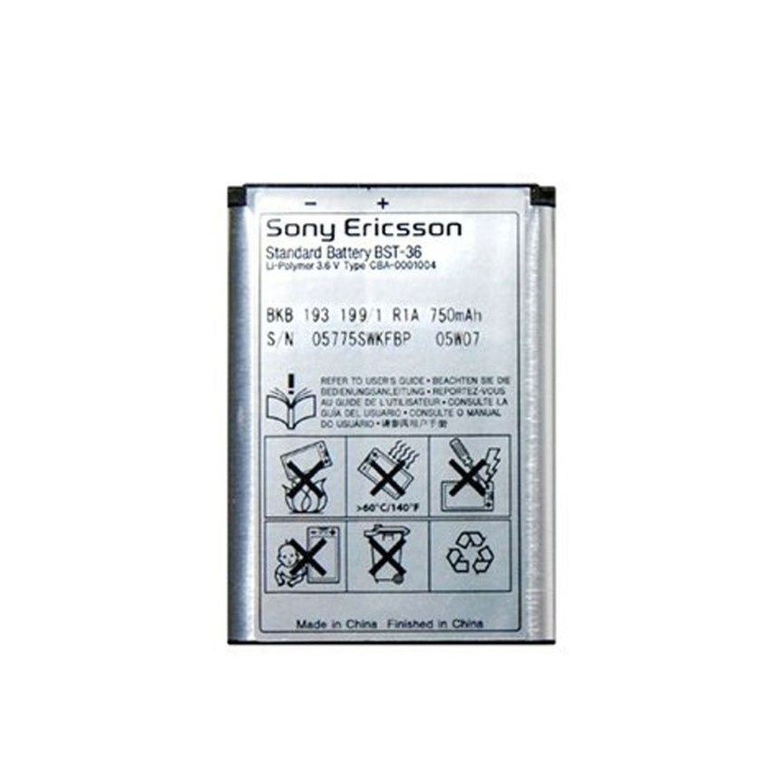 Μπαταρία Sony Ericsson BST-36 για K510I/Z550I/W200I/Z550I/T280I/Z310I/J300I/K330I 750mAh