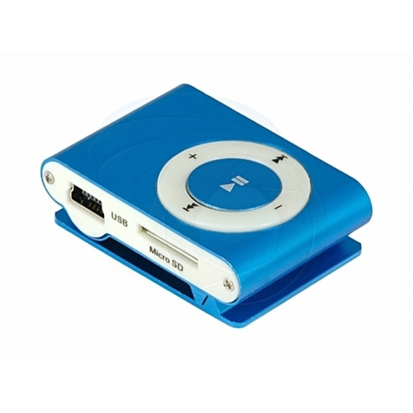 Mini MP3 Player με Υποδοχή SD Κάρτας Μνήμης - Χρώμα: Μπλε