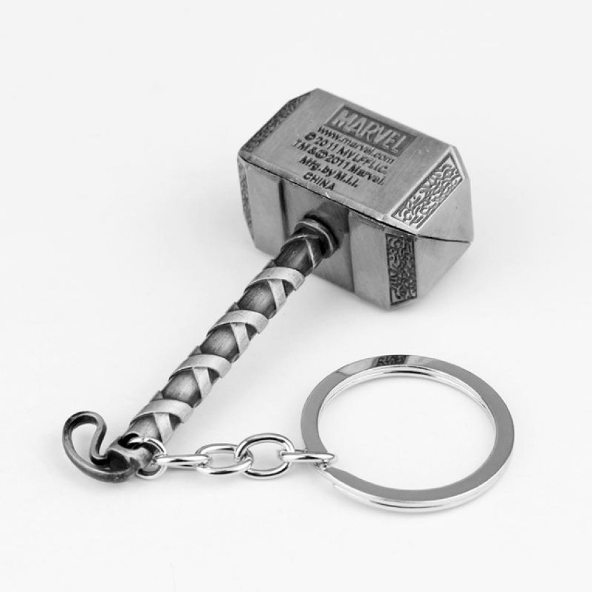 Marvel - Thor Hammer Mjolnir 3D Metal Keychain (KE070702MAR) - Χρώμα: Ασημί