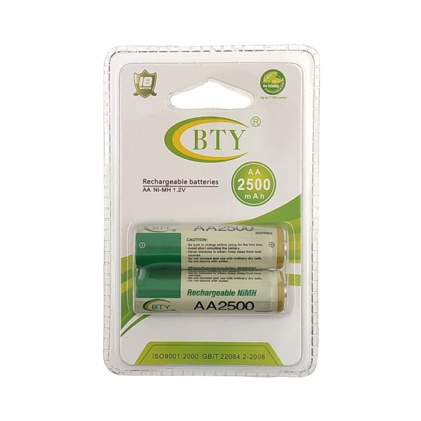 Eπαναφορτιζόμενες Μπαταρίες BTY AA 2500 mAh