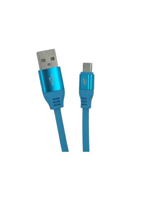 OEM USB 2.0 to Micro USB Braided Cable Μπλε 1.8m