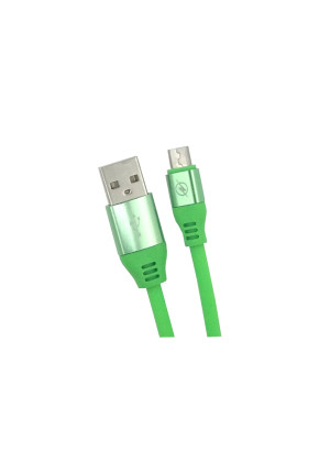 OEM USB 2.0 to Micro USB Braided Cable Πράσινο 1.8m