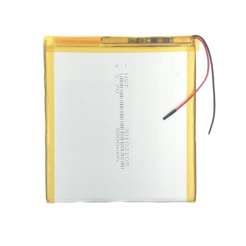 Μπαταρία Universal 10.5x9.5 cm με 2 Καλώδια - 5000mAh