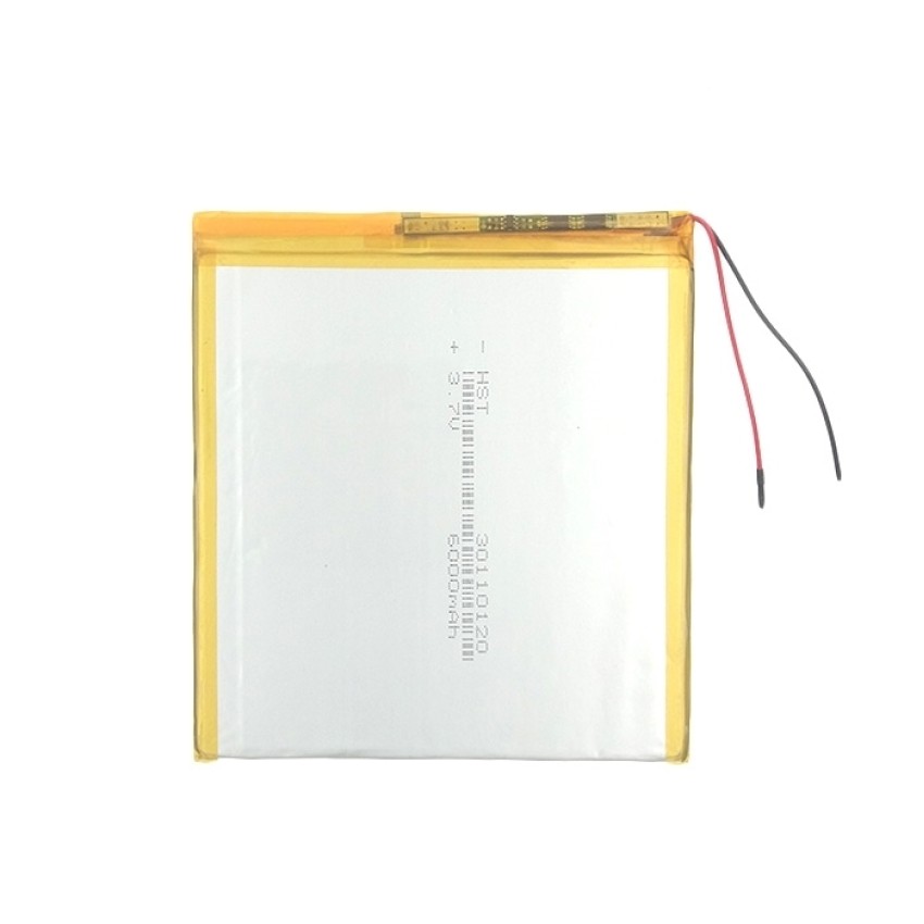 Μπαταρία Universal 16x11 cm με 2 Καλώδια - 6000mAh