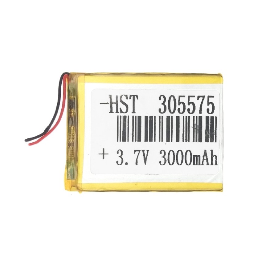 Μπαταρία Universal 7.3x5.5 cm με 2 Καλώδια - 3000mAh