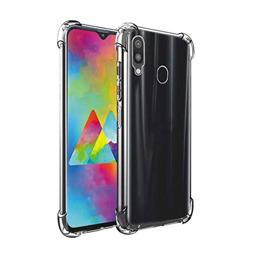 Θήκη Πλάτης Σιλικόνης Anti Shock για Samsung M305F Galaxy M30 - Χρώμα: Διάφανο