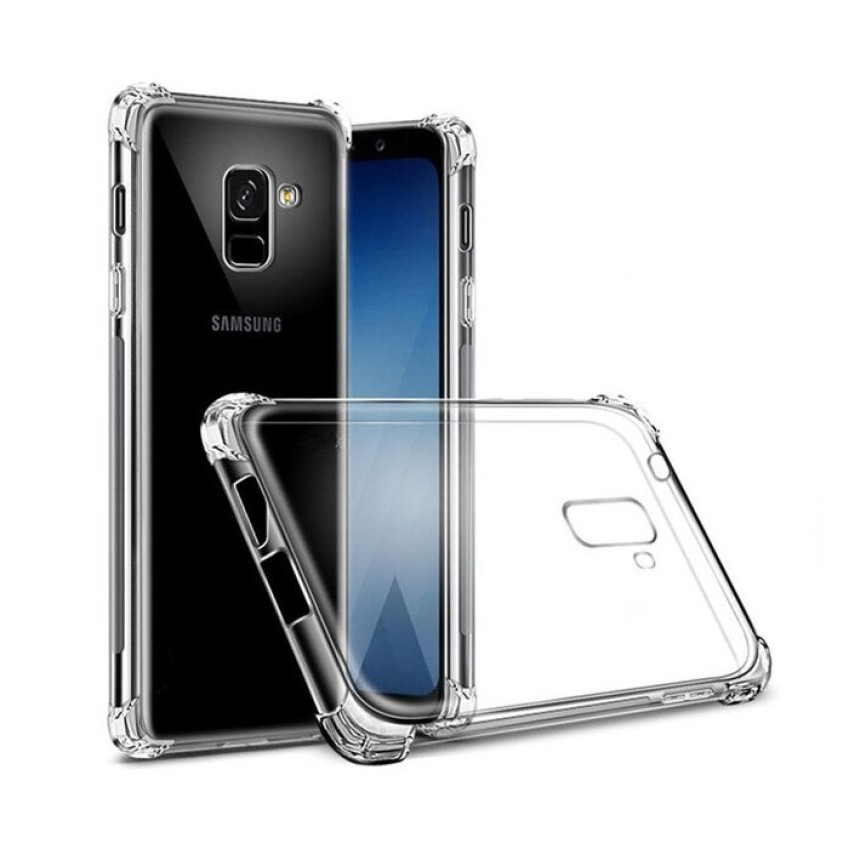 Θήκη Πλάτης Σιλικόνης Anti Shock για Samsung A530F Galaxy A8 2018 - Χρώμα: Διάφανο