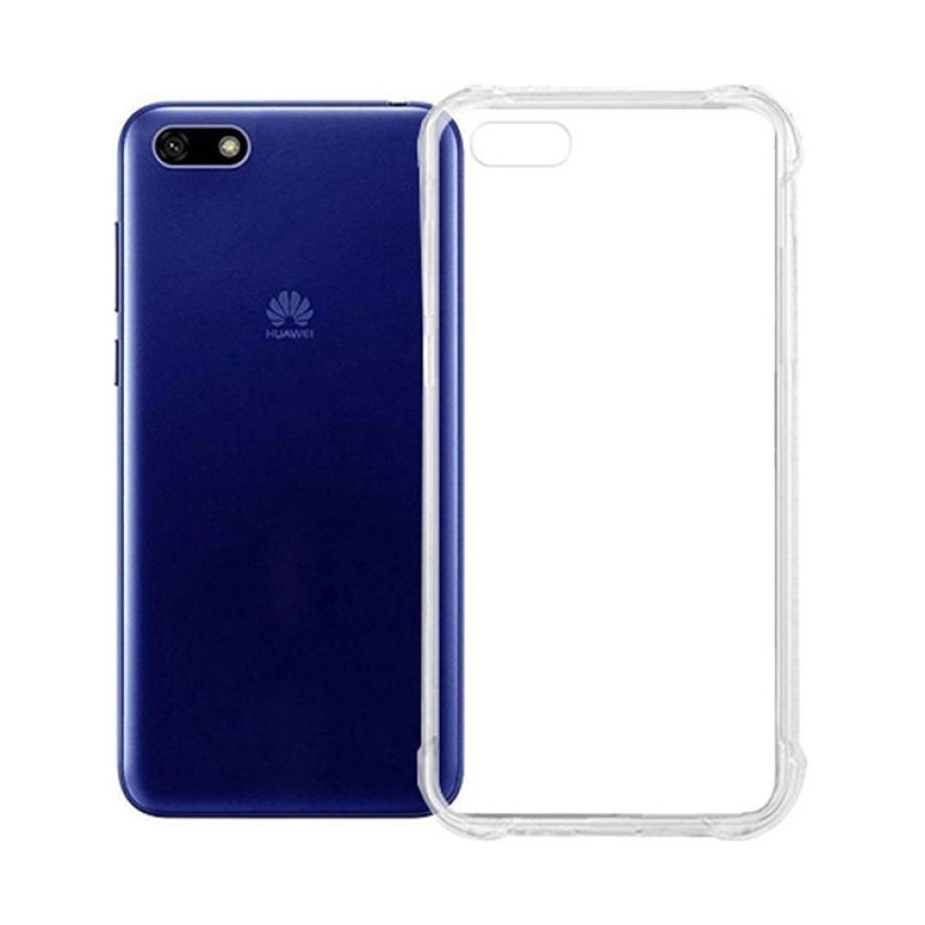 Θήκη Πλάτης Σιλικόνης Anti Shock για Huawei Honor 7S/Y5 2018- Χρώμα: Διάφανο