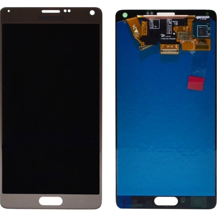 Γνήσια Οθόνη LCD με Μηχανισμό Αφής για Samsung Galaxy Note 4 N910F GH97-16565C - Χρώμα: Χρυσό