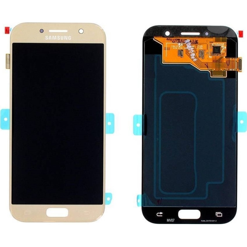 Γνήσια Οθόνη LCD με Μηχανισμό Αφής για Samsung Galaxy A5 2017 A520F GH97-19733B - Χρώμα: Χρυσό