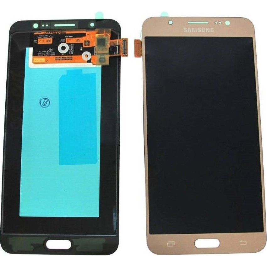 Γνήσια Οθόνη LCD με Μηχανισμό Αφής για Samsung Galaxy J7 2016 J710F GH97-18931A - Χρώμα: Χρυσό