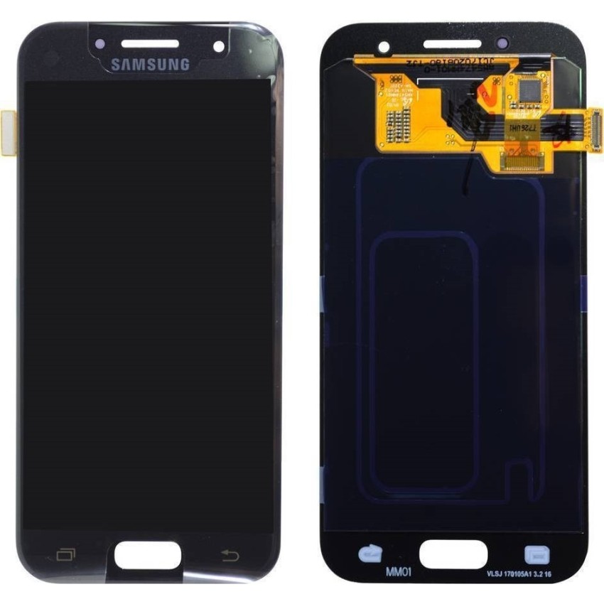 Γνήσια Οθόνη LCD με Μηχανισμό Αφής για Samsung Galaxy A3 2017 A320F GH97-19753A - Χρώμα: Μαύρο