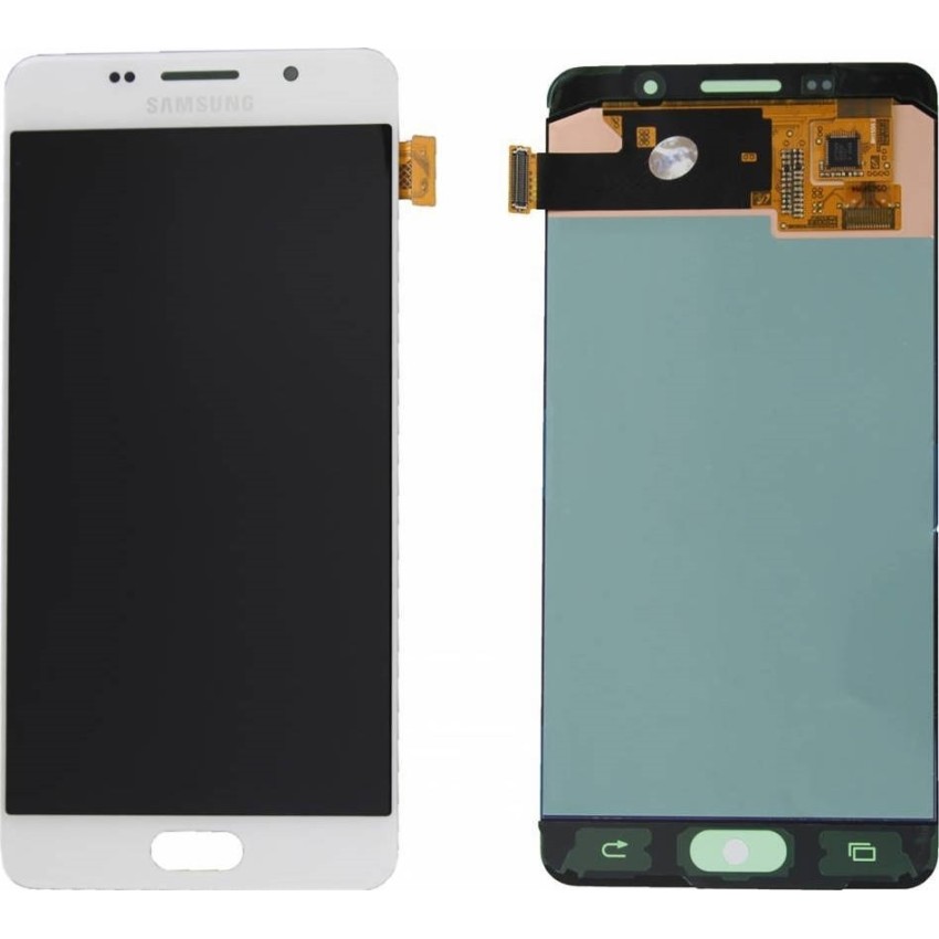 Γνήσια Οθόνη LCD με Μηχανισμό Αφής για Samsung Galaxy A5 2016 A510F GH97-18250A - Χρώμα: Λευκό