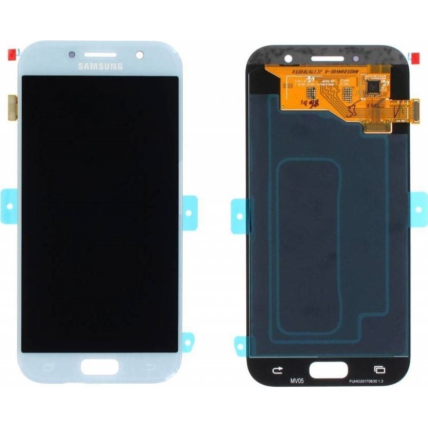 Γνήσια Οθόνη LCD με Μηχανισμό Αφής για Samsung Galaxy A5 2017 A520F GH97-19733C - Χρώμα: Ασημί