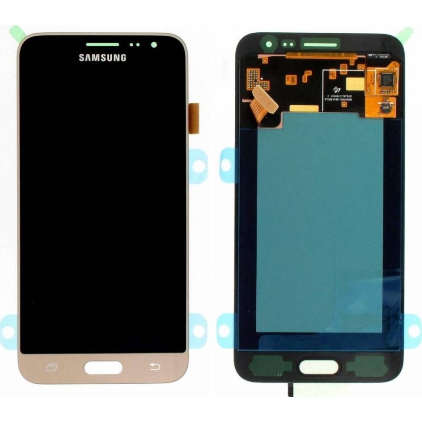 Γνήσια Οθόνη LCD με Μηχανισμό Αφής για Samsung Galaxy J3 2016 J320F GH97-18414B - Χρώμα: Χρυσό