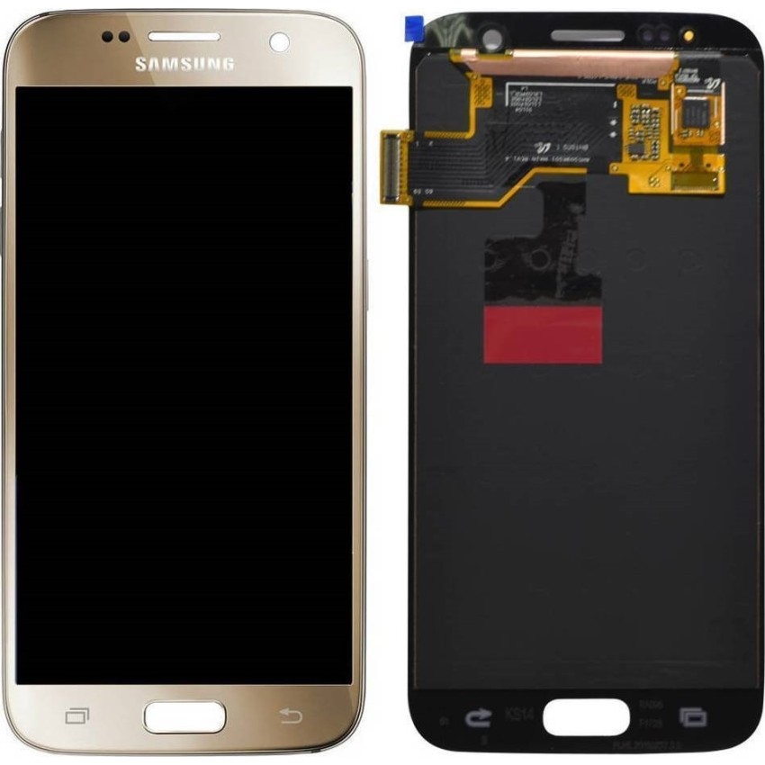 Γνήσια Οθόνη LCD με Μηχανισμό Αφής για Samsung Galaxy S7 G930F GH97-18523C/GH97-18761C - Χρώμα: Χρυσό