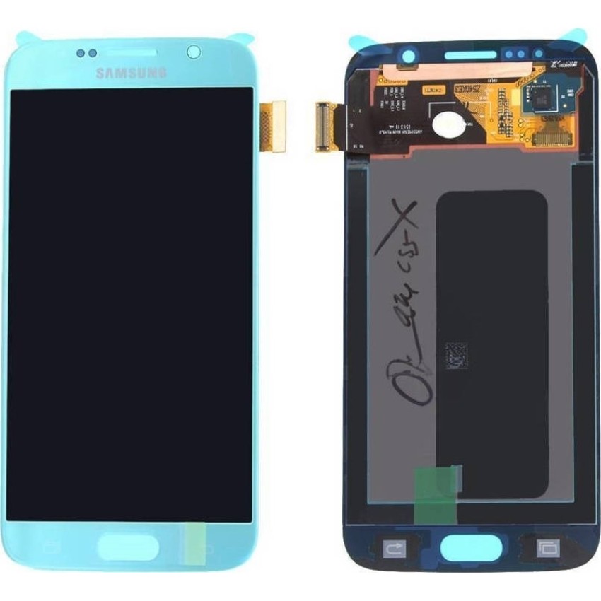 Γνήσια Οθόνη LCD με Μηχανισμό Αφής για Samsung Galaxy S6 G920F GH97-17260D - Χρώμα: Μπλε