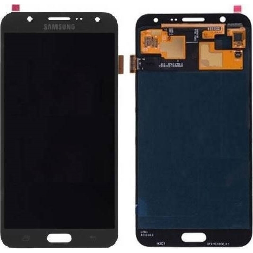 Γνήσια Οθόνη LCD με Μηχανισμό Αφής για Samsung Galaxy J7 2016 J710F GH97-18855B - Χρώμα: Μαύρο