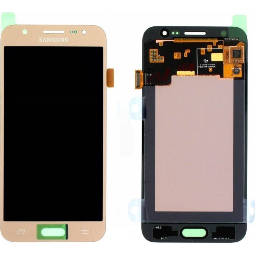 Γνήσια Οθόνη LCD με Μηχανισμό Αφής για Samsung Galaxy J5 2015 J500F GH97-17667C - Χρώμα: Χρυσό