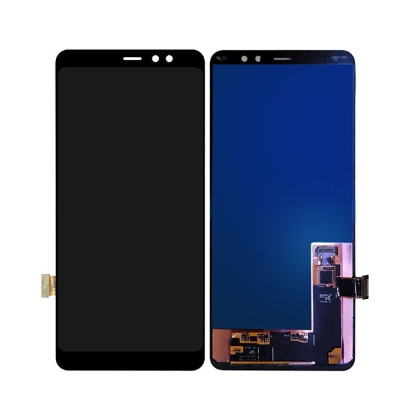 Γνήσια Οθόνη LCD με Μηχανισμό Αφής για Samsung Galaxy A8 Plus 2018 A730F GH97-21534A - Χρώμα: Μαύρο