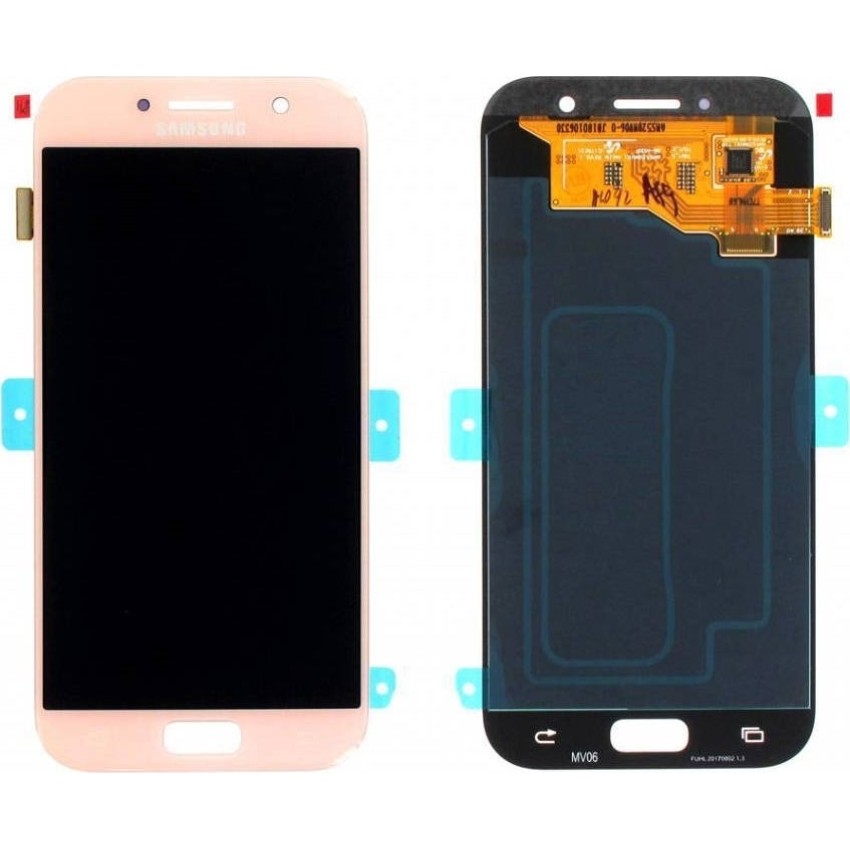 Γνήσια Οθόνη LCD με Μηχανισμό Αφής για Samsung Galaxy A5 2017 A520F GH97-19733D/GH97-20135D - Χρώμα: Ροζ