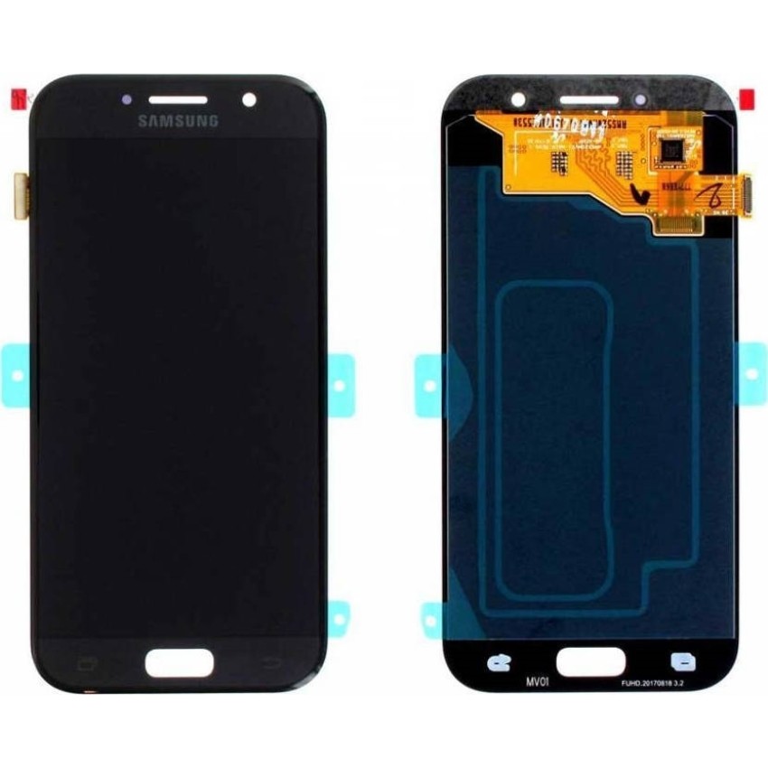 Γνήσια Οθόνη LCD με Μηχανισμό Αφής για Samsung Galaxy A5 2017 A520F GH97-19733A/GH97-20135A - Χρώμα: Μαύρο