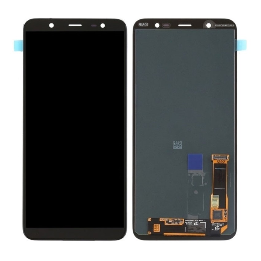 Γνήσια Οθόνη LCD με Μηχανισμό Αφής για Samsung Galaxy J8 2018 J810F GH97-22145A - Χρώμα: Μαύρο