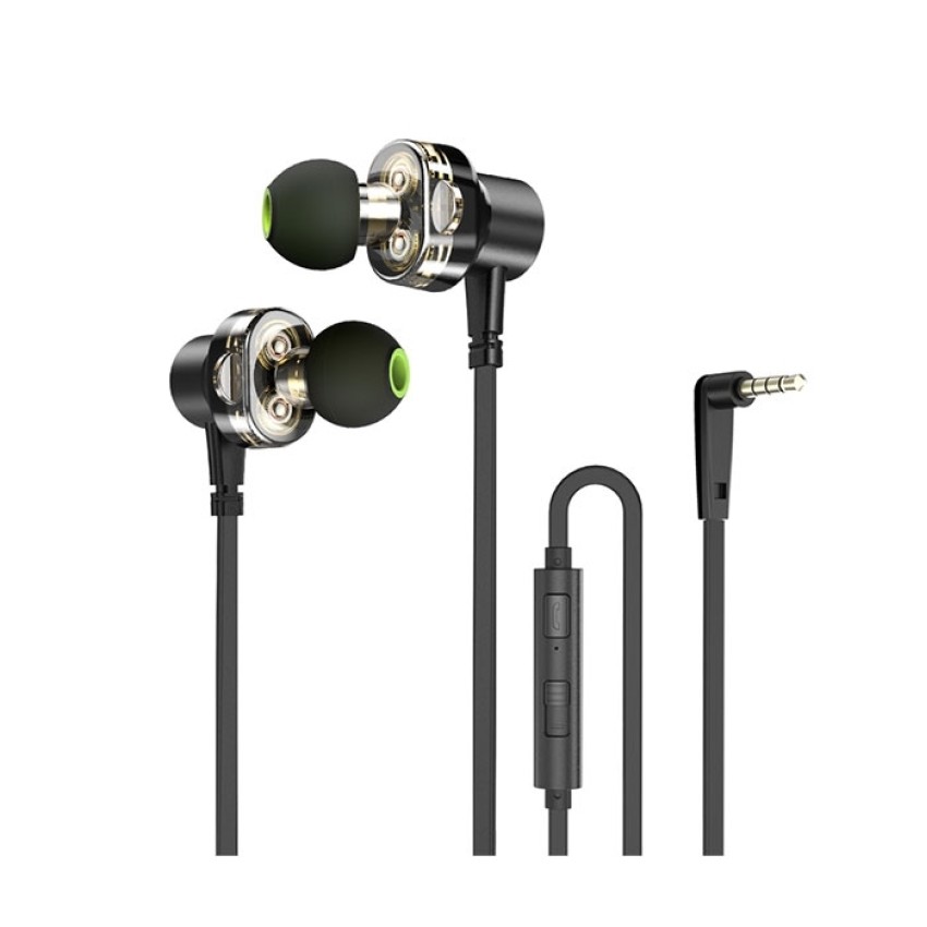 Wired Earphones Awei Z1 Sport Dual Dynamic Drivers Headset Ενσύρματα Ακουστικά - Χρώμα: Μαύρο