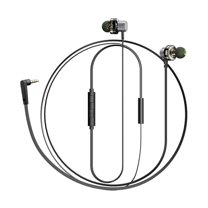 Wired Earphones Awei Z1 Sport Dual Dynamic Drivers Headset Ενσύρματα Ακουστικά - Χρώμα: Μαύρο