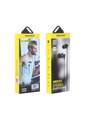 Wired Earphones Awei ES-690M Stereo Headset Ενσύρματα Ακουστικά - Χρώμα: Κόκκινο