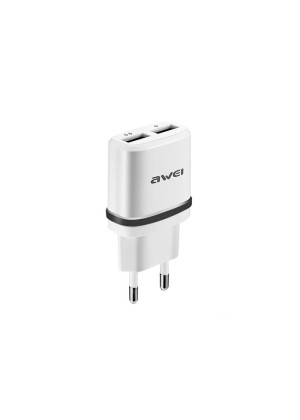 Awei C-930 Φορτιστής Dual USB Fast Charging - Χρώμα: Μαύρο