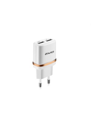 Awei C-930 Φορτιστής Dual USB Fast Charging - Χρώμα: Χρυσό