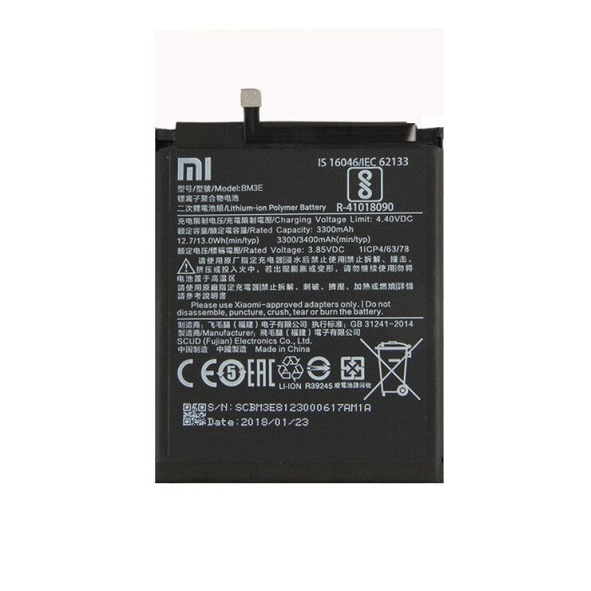 Μπαταρία Xiaomi BM3E για Mi 8 - 3400mAh Bulk