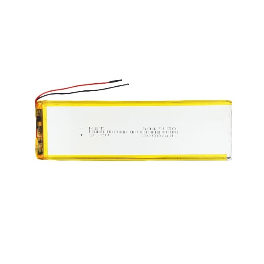 Μπαταρία Universal 15x4.5 cm με 2 Καλώδια - 3000mAh