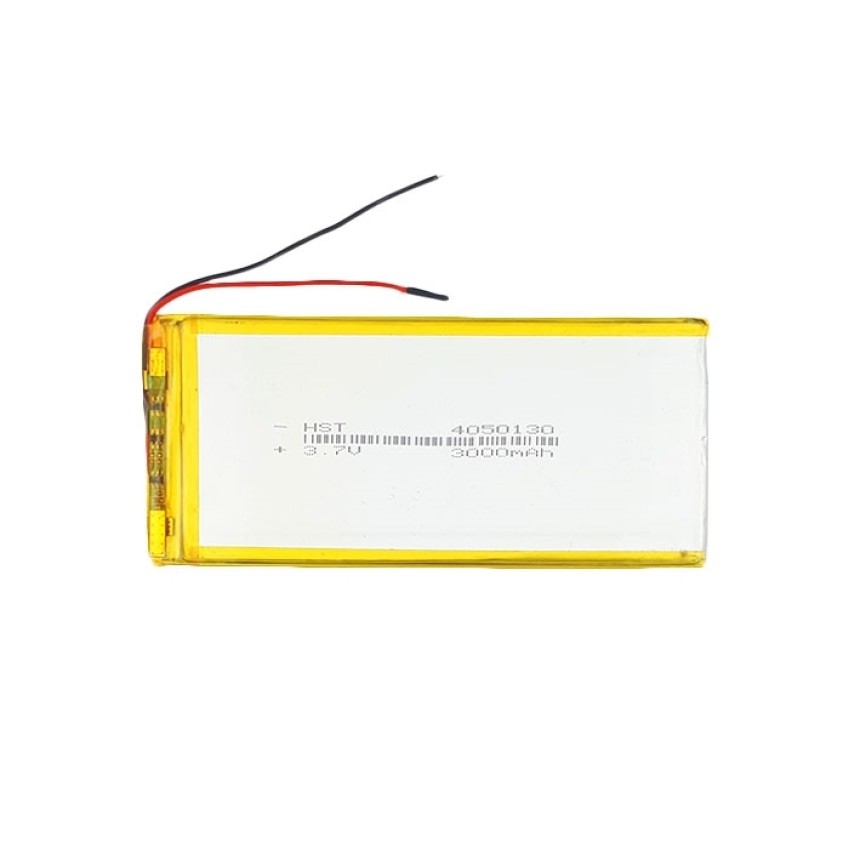 Μπαταρία Universal 12x5.5 cm με 2 Καλώδια - 3000mAh