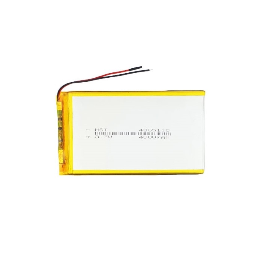 Μπαταρία Universal 10.5x6 cm με 2 Καλώδια - 4000mAh