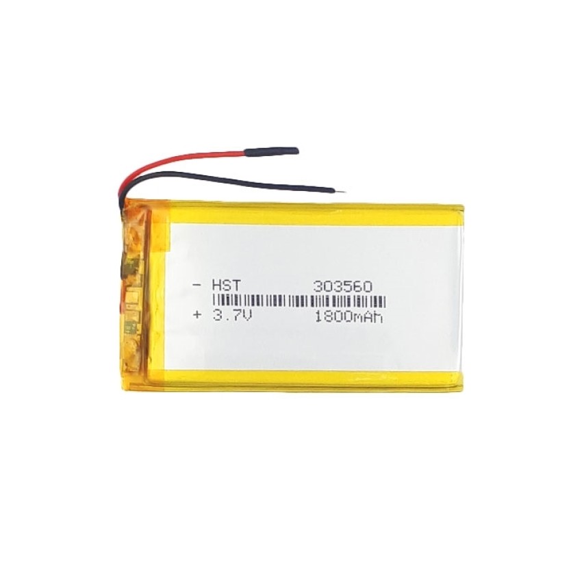 Μπαταρία Universal 6x3 cm με 2 Καλώδια - 1800mAh