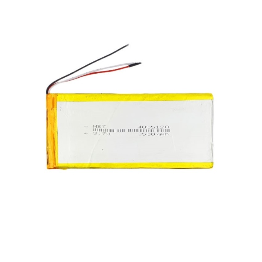 Μπαταρία Universal 12x5 cm με 3 Καλώδια - 3500mAh