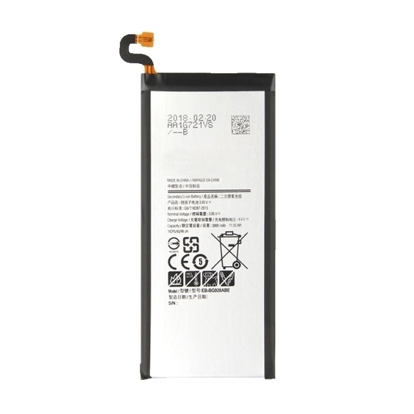 Μπαταρία Συμβατή με Samsung G928F Galaxy S6 Edge Plus (EB-BG928ABE) - 3000mAh