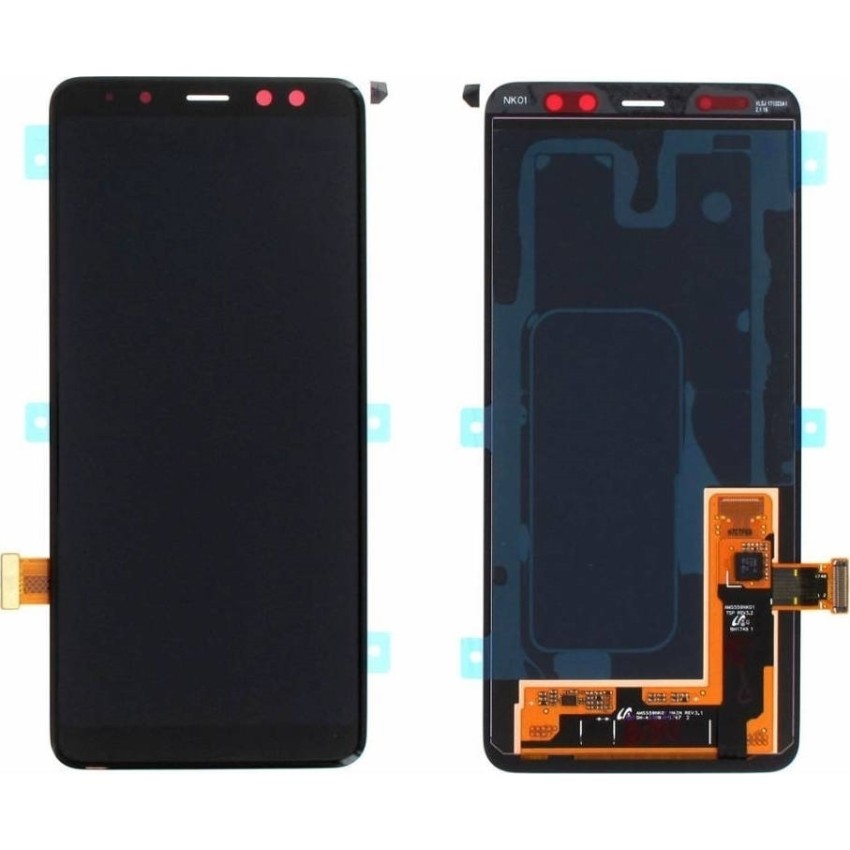 Γνήσια Οθόνη LCD με Μηχανισμό Αφής για Samsung Galaxy A8 2018 A530F GH97-21406A - Χρώμα: Μαύρο