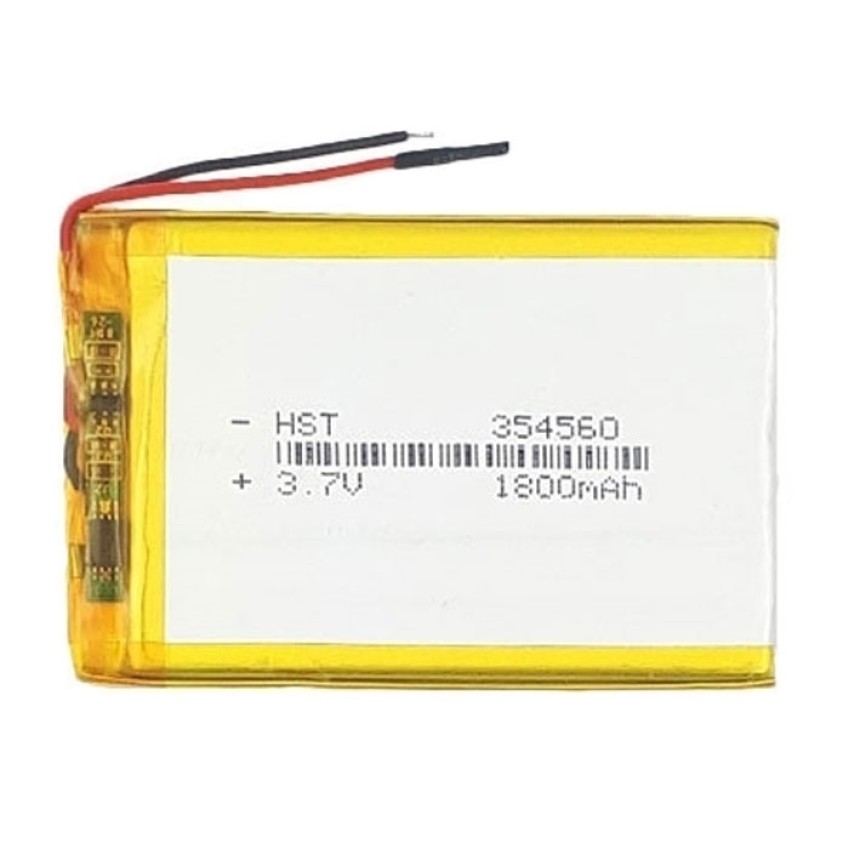 Μπαταρία Universal 6x4 cm με 2 Καλώδια - 1800mAh