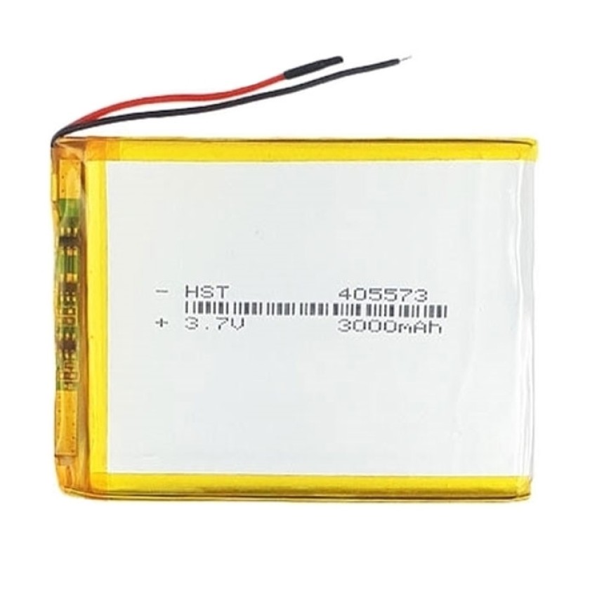 Μπαταρία Universal 7x5 cm με 2 Καλώδια - 3000mAh