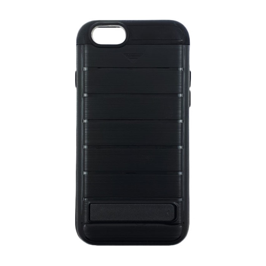 Σκληρή Θήκη Πλάτης Brushed Armor για Apple iPhone 6/6s - Χρώμα: Μαύρο