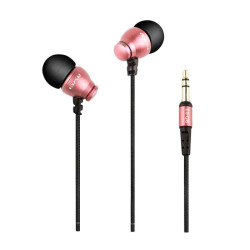 Wired Earphones Awei ES-Q6 Stereo Headset - Color: Rose Gold